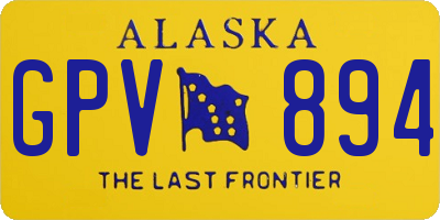 AK license plate GPV894