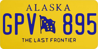AK license plate GPV895