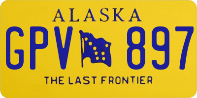 AK license plate GPV897