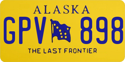 AK license plate GPV898