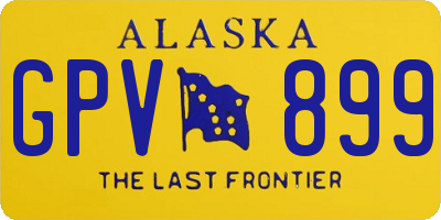 AK license plate GPV899