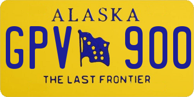 AK license plate GPV900