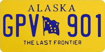 AK license plate GPV901