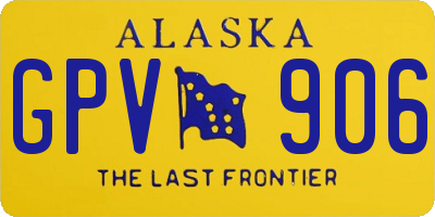 AK license plate GPV906