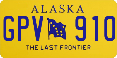 AK license plate GPV910