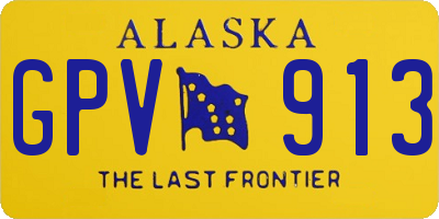 AK license plate GPV913