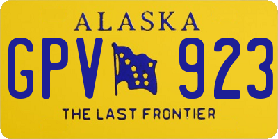 AK license plate GPV923