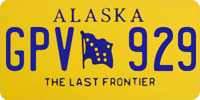 AK license plate GPV929
