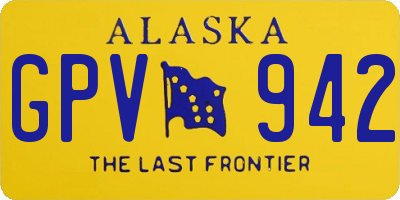 AK license plate GPV942