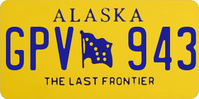 AK license plate GPV943