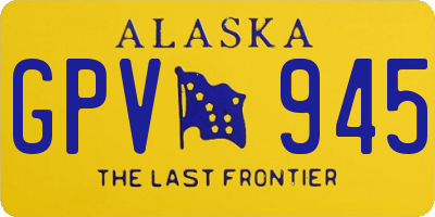 AK license plate GPV945