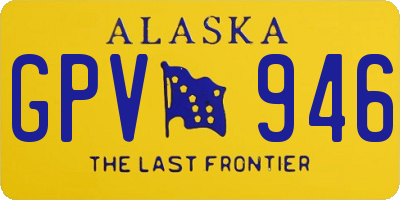 AK license plate GPV946