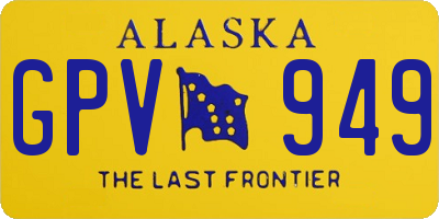 AK license plate GPV949