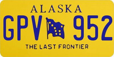 AK license plate GPV952