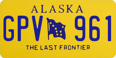 AK license plate GPV961
