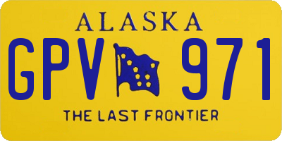 AK license plate GPV971