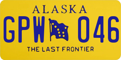 AK license plate GPW046