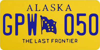 AK license plate GPW050
