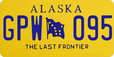AK license plate GPW095