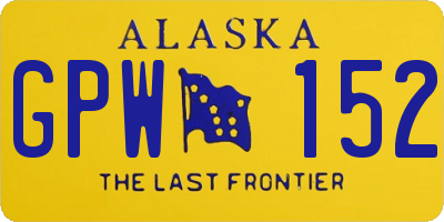 AK license plate GPW152
