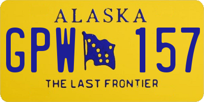 AK license plate GPW157