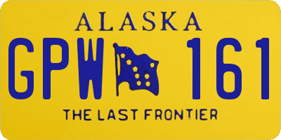 AK license plate GPW161