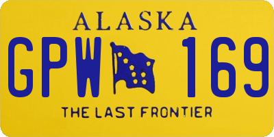 AK license plate GPW169