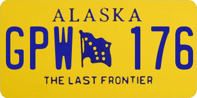 AK license plate GPW176