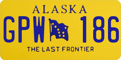 AK license plate GPW186