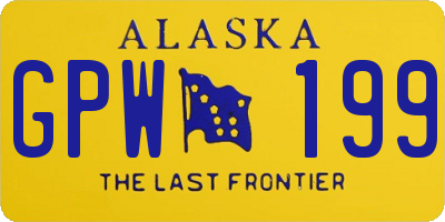 AK license plate GPW199