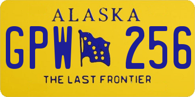 AK license plate GPW256