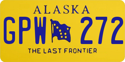 AK license plate GPW272