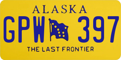 AK license plate GPW397