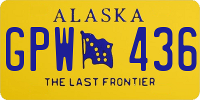 AK license plate GPW436