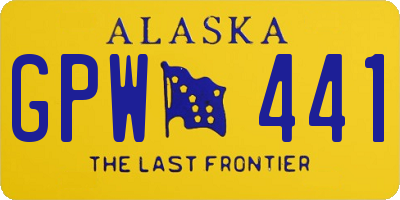 AK license plate GPW441