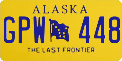 AK license plate GPW448
