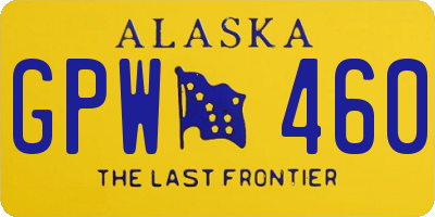 AK license plate GPW460
