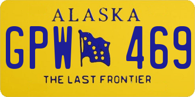 AK license plate GPW469