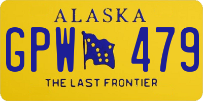 AK license plate GPW479