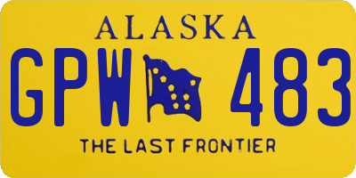 AK license plate GPW483
