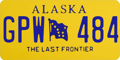 AK license plate GPW484