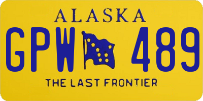 AK license plate GPW489