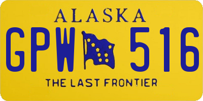 AK license plate GPW516