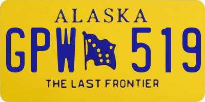 AK license plate GPW519