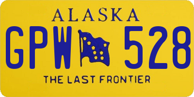 AK license plate GPW528