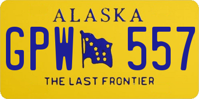 AK license plate GPW557