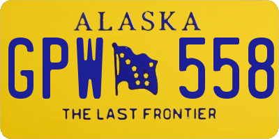 AK license plate GPW558