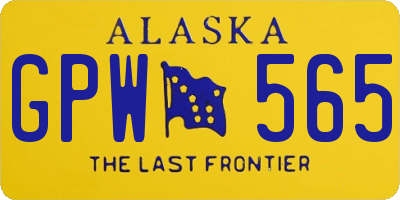 AK license plate GPW565