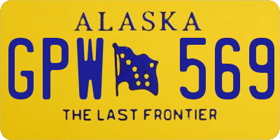 AK license plate GPW569
