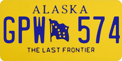 AK license plate GPW574